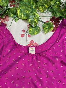 Girls’ Purple Floral Sleeveless Dress