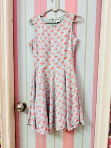 Flamingo Print Dress