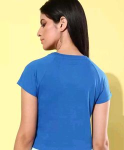 Roadster Lifestyle Co. Typography Crop Tshirt