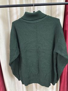 Ribbed Turtle Neck Pullover Sweater