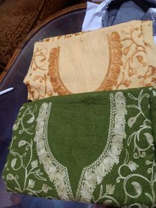Crushed Cotton Kashmiri Aari Work