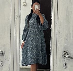 Korean Floral Dress