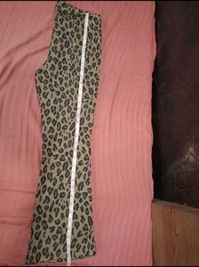 ZARA Leopard Print Flare Leggings