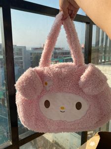 Cute Pink Plush Bag