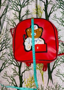Super Cute Red Small Backpack/Sling Bags
