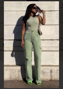 High Waist Off Duty Cargo Jeans🔥