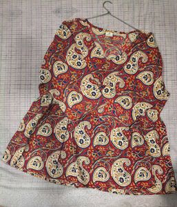 Paisley Print Top