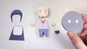 Anime Naruto Shippuden Hinata Chibi Figurine Making Template