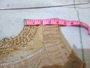 Gold Sequin Sari Blouse