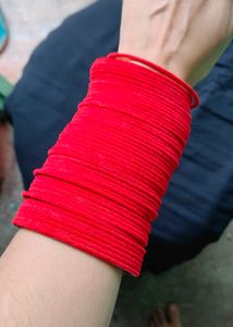 Red Velvet Bangles( 48 Peice)