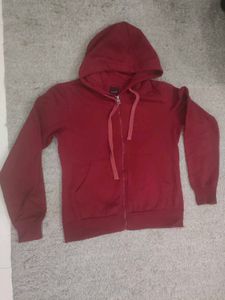 Red Zip-Up Hoodie