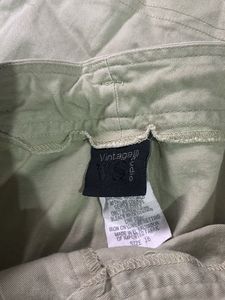 Womens  Summer Light Green Cotton Capri