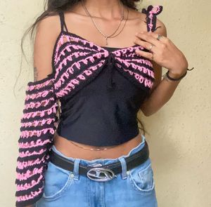 Handmade Crochet Top with Sleeve