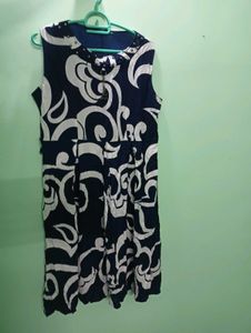 Abstract Sleeveless Dress