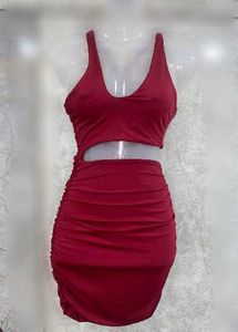 Luxe Wine Red Cut-Out Mini