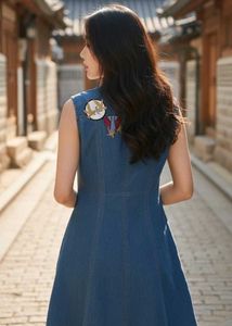 Vintage Denim Mini Dress