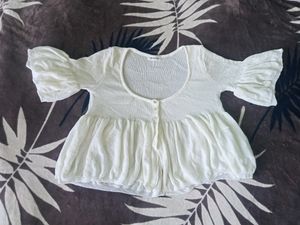 White Babydoll Top