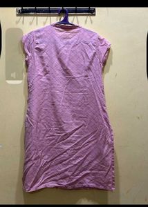 Pink Button-Down Dress