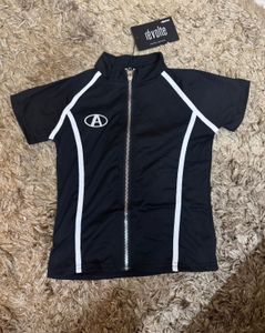 Black Zip-Up Top