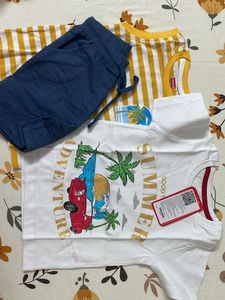 Flat 30%off Babyhug HalfSleeves T Shirts &amp; Shorts
