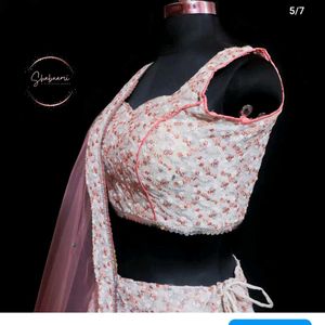 Pink Embellished Lehenga Set