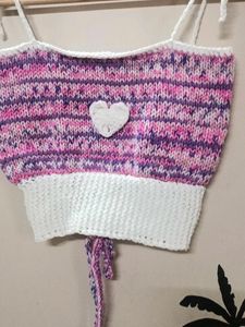 Handmade Knitted Crop Top