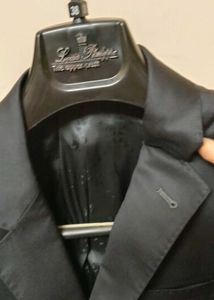 coat with Leather Garment Bag