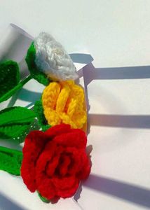 🌹Handmade Crocheted Rose Bouquet💐