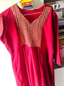 Elegant Red Kurta