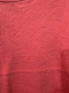 Coral Ribbed Knit Top