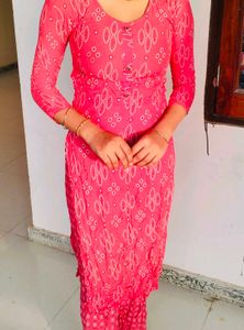Pink Printed Kurti