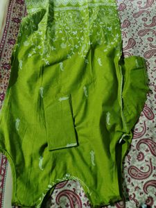 Green Pure Cotton Kurti.