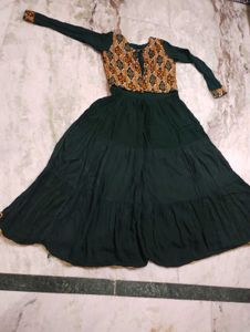 Elegant Green Ethnic Dress