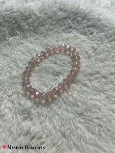 Pink Crystal Bead Bracelet