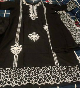 Black Attractive Kurta Set