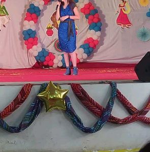 Blue Polka Dot Dress + Belt