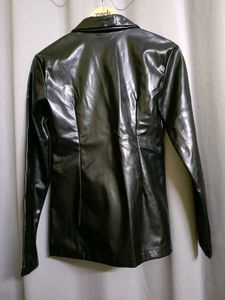 SSS Faux Leather Blazer
