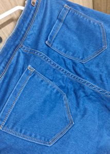 Nuon By Westside High Waist Navy Blue Jeans