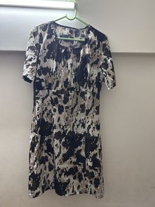 Abstract Print Day Dress