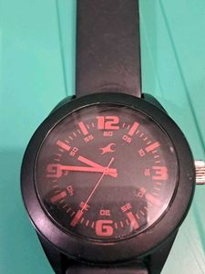 Black Strap Mens Watch