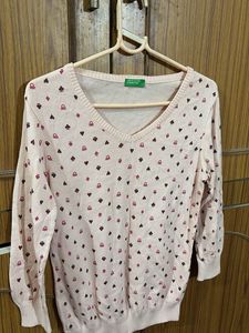 Benetton Patterned Sweater
