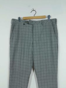 Grey Checks Formal Trouser Men
