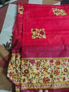 Elegant Red Floral Saree