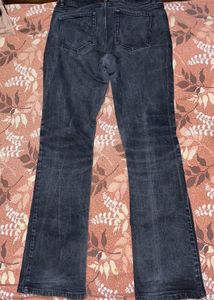bootcut charcoal grey jeans