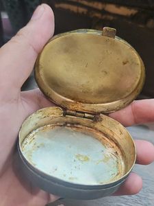Vintage Brass Pill Box