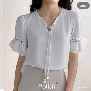 New With Tag Premium White Korean Pullover