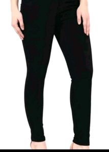 High-Waisted Black Skinny Jeans