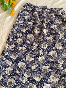 Floral Midi Skirt🩵