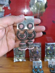 Oxidised 6 Earrings