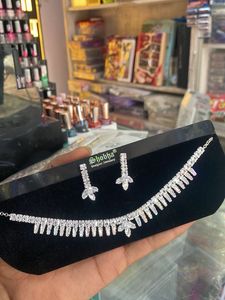 Sparkling Crystal Necklace & Earring Set